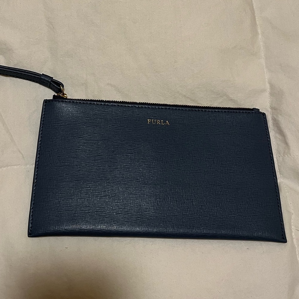 Blue Furla Wristlet